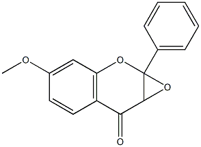 2,3-Epoxy-2,3-dihydro-7-methoxyflavone Struktur