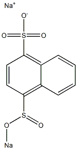 4-Sodiooxysulfinyl-1-naphthalenesulfonic acid sodium salt Struktur