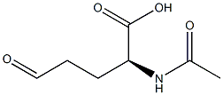 (2S)-2-(Acetylamino)-5-oxopentanoic acid Struktur