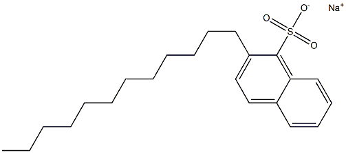 2-Dodecyl-1-naphthalenesulfonic acid sodium salt Struktur