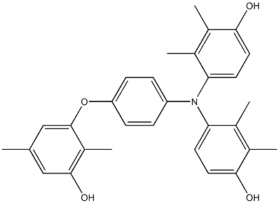 N,N-Bis(4-hydroxy-2,3-dimethylphenyl)-4-(3-hydroxy-2,5-dimethylphenoxy)benzenamine Structure