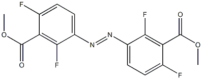 2,2',4,4'-Tetrafluoroazobenzene-3,3'-dicarboxylic acid dimethyl ester Struktur