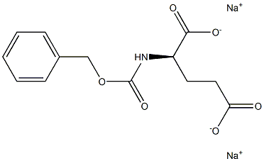 N-(Benzyloxycarbonyl)-D-glutamic acid disodium salt Struktur