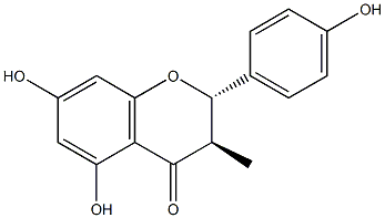 (2S,3R)-2,3-Dihydro-3-methyl-4',5,7-trihydroxyflavone Struktur