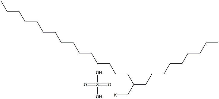 Sulfuric acid 2-nonylheptadecyl=potassium salt Struktur