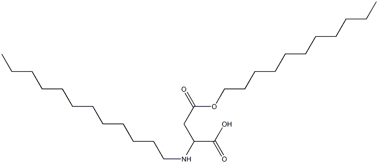 2-Dodecylamino-3-(undecyloxycarbonyl)propionic acid Struktur