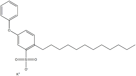 3-Phenoxy-6-dodecylbenzenesulfonic acid potassium salt Struktur