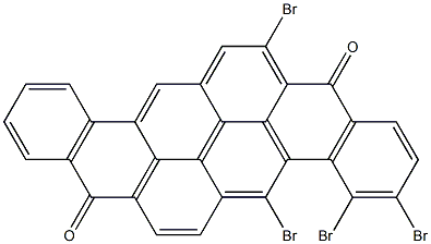 3,4,5,15-Tetrabromo-8,16-pyranthrenedione Struktur