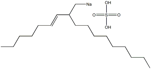 Sulfuric acid 2-(1-heptenyl)undecyl=sodium ester salt Struktur