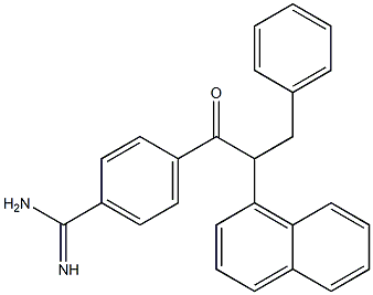 4-[2-(1-Naphtyl)-1-oxo-3-phenylpropyl]benzamidine Struktur