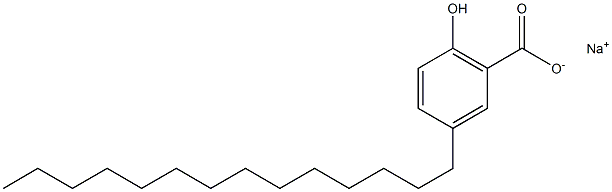 3-Tetradecyl-6-hydroxybenzoic acid sodium salt Struktur