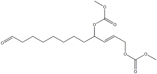 (10E)-9,12-Bis(methoxycarbonyloxy)-10-dodecenal Struktur