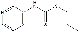 N-(3-Pyridyl)dithiocarbamic acid butyl ester Struktur