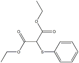 2-(Phenylthio)malonic acid diethyl ester Struktur