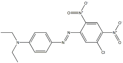 2,4-Dinitro-5-chloro-4'-(diethylamino)azobenzene Struktur