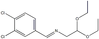 (3,4-Dichlorobenzylidene)aminoacetaldehyde diethyl acetal Struktur