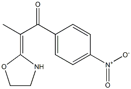 1-(4-Nitrophenyl)-2-[(E)-oxazolidin-2-ylidene]-1-propanone Struktur