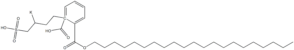 Phthalic acid 1-henicosyl 2-(3-potassiosulfobutyl) ester Struktur