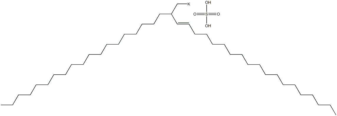 Sulfuric acid 2-nonadecyl-3-henicosenyl=potassium ester salt Struktur