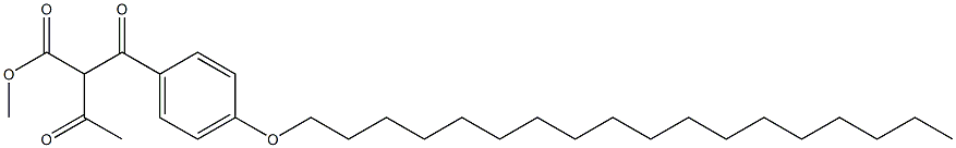 2-(p-Octadecyloxybenzoyl)-3-oxobutyric acid methyl ester Struktur