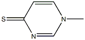 1-Methyl-4(1H)-pyrimidinethione Struktur