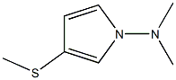 N,N-Dimethyl-3-(methylthio)-1H-pyrrol-1-amine Struktur