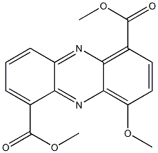 4-Methoxy-1,6-phenazinedicarboxylic acid dimethyl ester Struktur