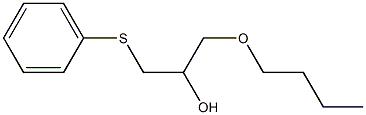 1-Butoxy-3-(phenylthio)-2-propanol Struktur