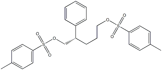 [S,(+)]-2-Phenyl-1,5-pentanediol di(p-toluenesulfonate) Struktur