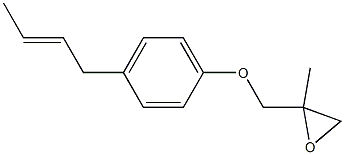 4-(2-Butenyl)phenyl 2-methylglycidyl ether Struktur