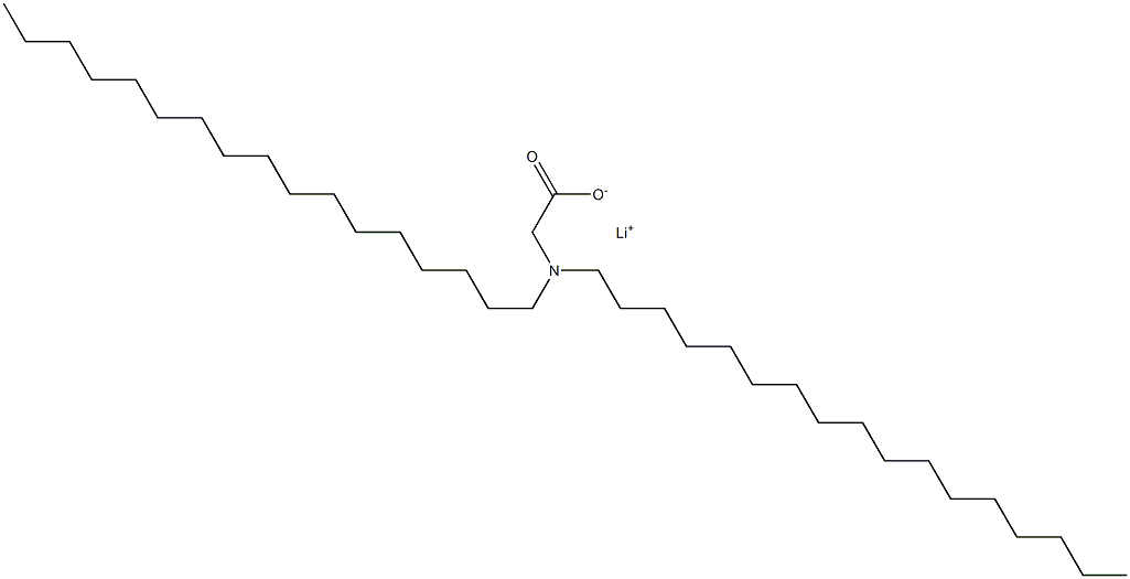 N,N-Diheptadecylglycine lithium salt Struktur