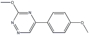 3-Methoxy-5-(p-methoxyphenyl)-1,2,4-triazine Struktur