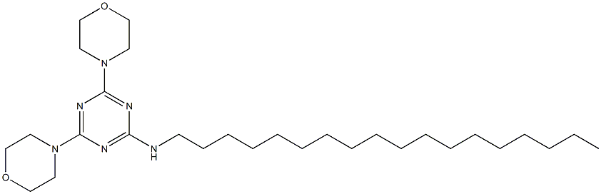 2,4-Bismorpholino-6-stearylamino-1,3,5-triazine Struktur