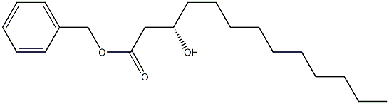 [S,(+)]-3-Hydroxytridecanoic acid benzyl ester Struktur