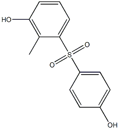 3',4-Dihydroxy-2'-methyl[sulfonylbisbenzene] Struktur