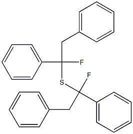 Phenyl(1-fluoro-2-phenylethyl) sulfide Struktur