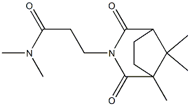 2,4-Dioxo-N,N,1,8,8-pentamethyl-3-azabicyclo[3.2.1]octane-3-propionamide Struktur