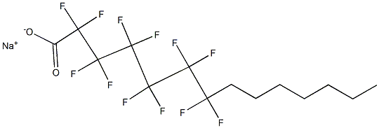 2,2,3,3,4,4,5,5,6,6,7,7-Dodecafluorotetradecanoic acid sodium salt Struktur