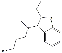 3-[(2,3-Dihydro-2-ethylbenzofuran-3-yl)methylamino]-1-propanol Struktur