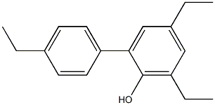 4,6-Diethyl-2-(4-ethylphenyl)phenol Struktur