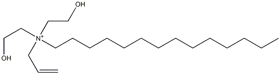 N,N-Bis(2-hydroxyethyl)-N-(2-propenyl)-1-tetradecanaminium Struktur