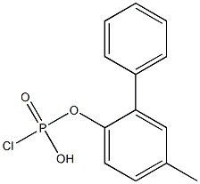 Chloridophosphoric acid phenyl(4-methylphenyl) ester Struktur