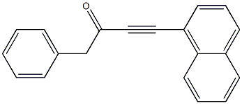 1-(1-Naphthalenyl)-4-phenyl-1-butyn-3-one Struktur