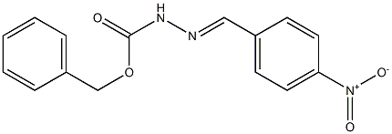 4-Nitrobenzaldehyde benzyloxycarbonyl hydrazone Struktur