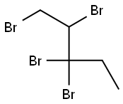 1,2,3,3-Tetrabromopentane Struktur