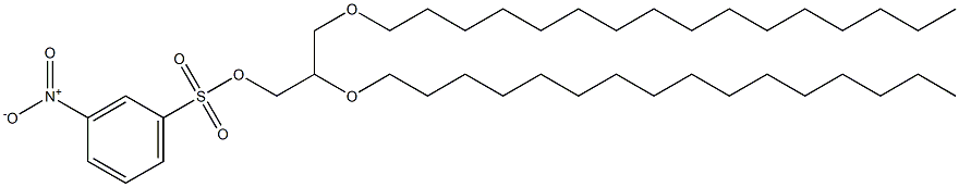 3-Nitrobenzenesulfonic acid 2,3-bis(hexadecyloxy)propyl ester Struktur