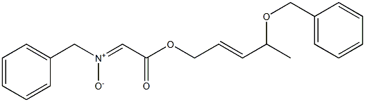 N-Benzyl[(E)-4-benzyloxy-2-pentenyloxycarbonyl]methanimine N-oxide Struktur