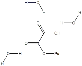 Plutonyl oxalate trihydrate Struktur