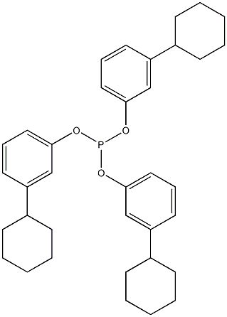 Phosphorous acid tris(3-cyclohexylphenyl) ester Struktur