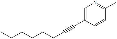 2-Methyl-5-(1-octynyl)pyridine Struktur